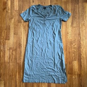 J. Crew Green Comfy Shirtdress